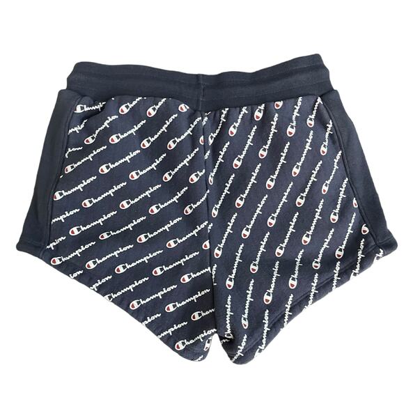 Champion Running Shorts Woman's Sz Small Blue Reverse Weave Soft Cotton Fitness - Picture 2 of 5